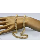 Žlutý růžový zlatý řetěz ★ russiangold.com ★ zlato 585 333 nízká cena