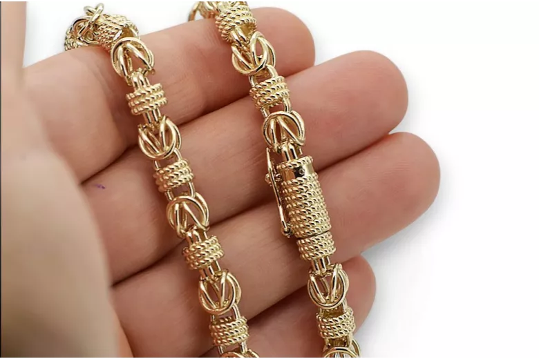 Yellow rose gold chain ★ russiangold.com ★ Gold 585 333 Low price