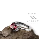 Ring Ruby Sterling Silber 925 Vintage Schmuck vrc051s-rb Art Deco Sowjetischer UdSSR -Art-Déco-Schmuckstil