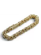 Italiană galben 14k aur Anchor brățară cb009y