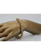 Italienisch gelb 14 Karat Gold Ankerarmband cb009y