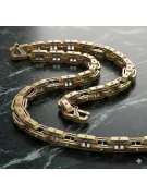 Žlutá 14k zlatá nový model Baraka Style řetízek CC104YW