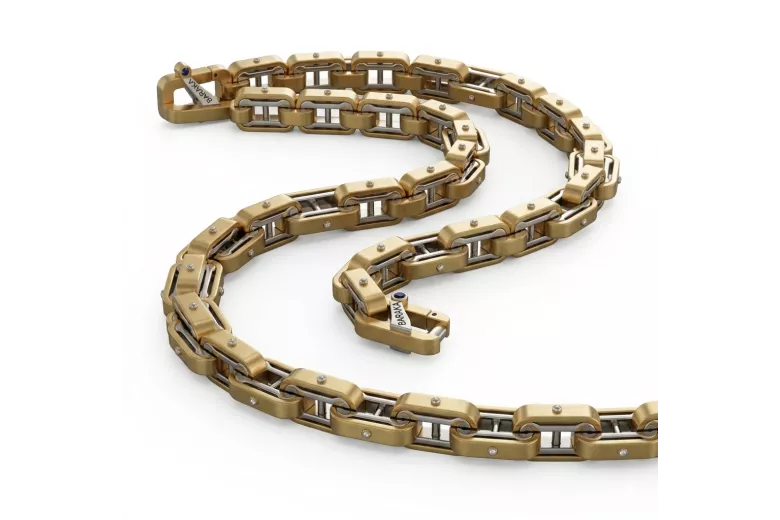 Yellow 14k gold New model Baraka style chain cc104yw