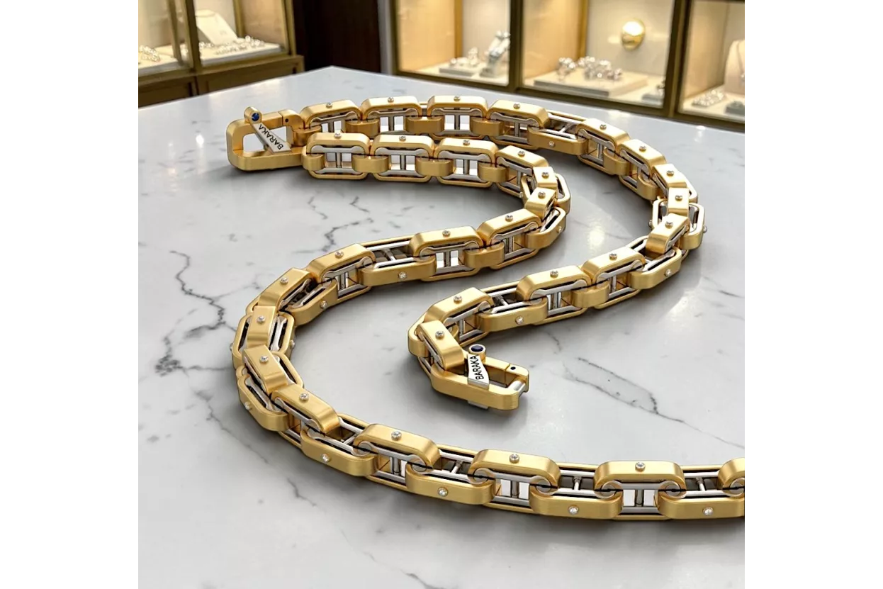 Yellow 14k gold New model Baraka style chain cc104yw