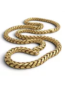 Amarillo 14k oro nuevo modelo de serpiente cadena CC059Y