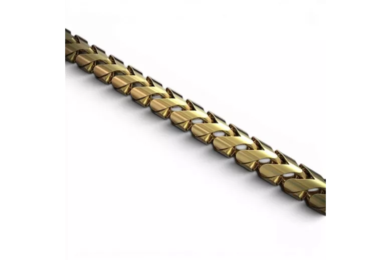 Żółty 14K Złoto Nowy model Stylowy łańcuch cc059Y