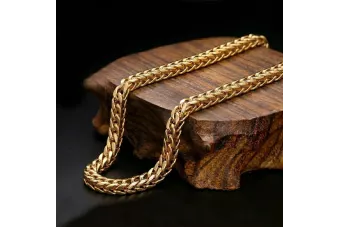 Gelb 14k Gold Neue Modell Schlangenstil Franco Kette CC059Y