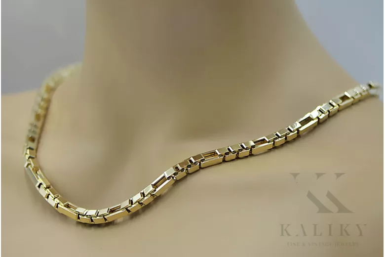 ¡Nuevo modelo de la cadena sólida del ancla única de oro amarillo de 14k! cc044y