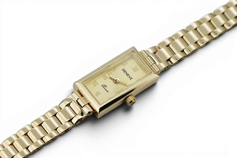 Gold Ladies Watch ★ Zlotychlopak.pl ★ Puritate de aur 585 333 Preț scăzut!