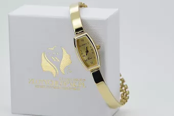 Gold Ladies Watch ★ Zlotychlopak.pl ★ Puritate de aur 585 333 Preț scăzut!