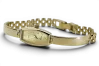 Yellow 14k 585 gold beautiful lady Geneve watch lw125y