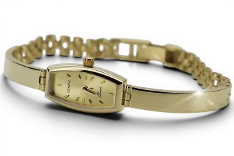 Yellow 14k 585 gold beautiful lady Geneve watch lw125ydy