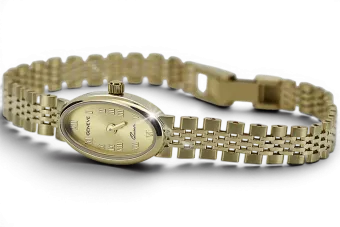Galben 14k 585 aur frumos doamnă geneve ceas lw126y