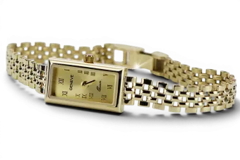 Galben 14k 585 aur frumos doamnă geneve ceas lw127y