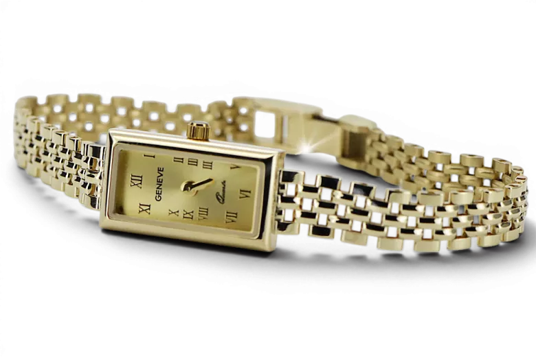 Gold Ladies Watch ★ Zlotychlopak.pl ★ Puritate de aur 585 333 Preț scăzut!