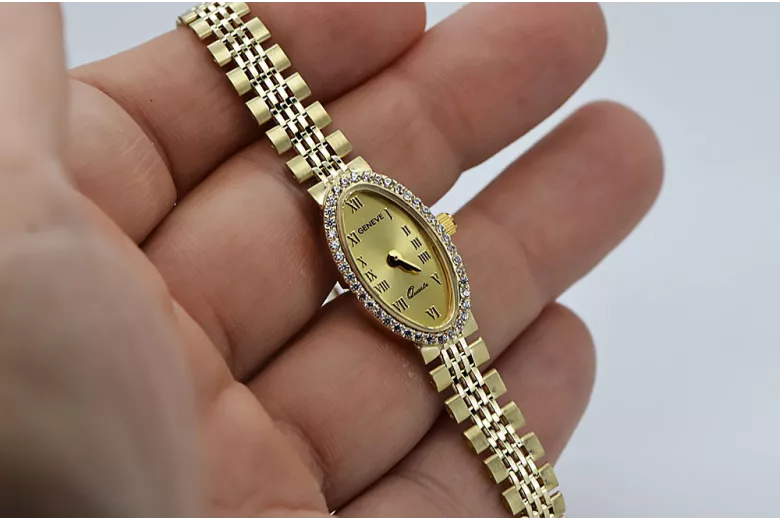 Gold ladies watch ★ zlotychlopak.pl ★ Gold purity 585 333 Low price!