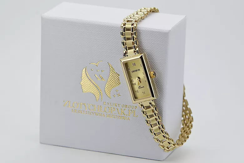 Gold ladies watch ★ zlotychlopak.pl ★ Gold purity 585 333 Low price!