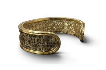 Pulsera de oro rosa amarilla ★ russiangold.com ★ oro 585 333 bajo precio