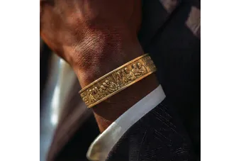 Žltá ružová zlatá náramok ★ russiangold.com ★ GOLD 585 333 Nízka cena
