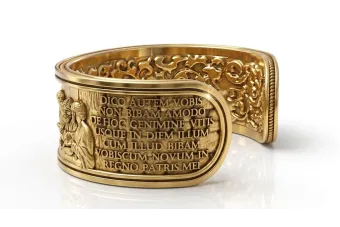 Žltá ružová zlatá náramok ★ russiangold.com ★ GOLD 585 333 Nízka cena