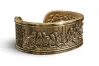 Yellow Unique 14k gold The Last Supper Jesus bracelet cb200y Leonardo da Vinci!
