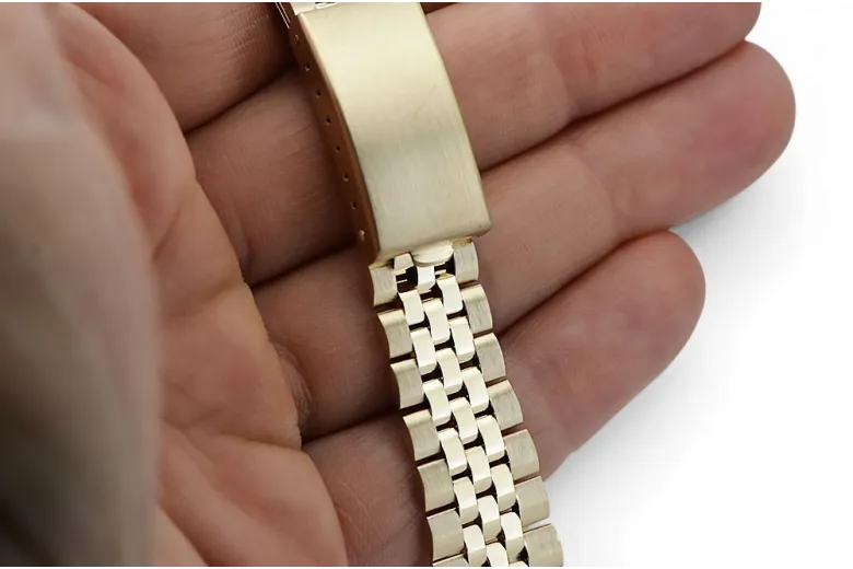 Yellow rose gold watch bracelet ★ russiangold.com ★ Gold 585 333 Low price