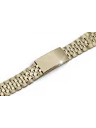 Złota bransoleta 14k 585 do zegarka męskiego typu Rolex mbw023y