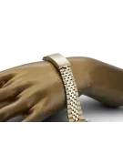 Złota bransoleta 14k 585 do zegarka męskiego typu Rolex mbw023y
