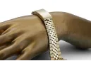 Yellow 14k gold man's Rolex style watch bracelet mbw023y