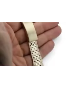 Złota bransoleta 14k 585 do zegarka męskiego typu Rolex mbw023y