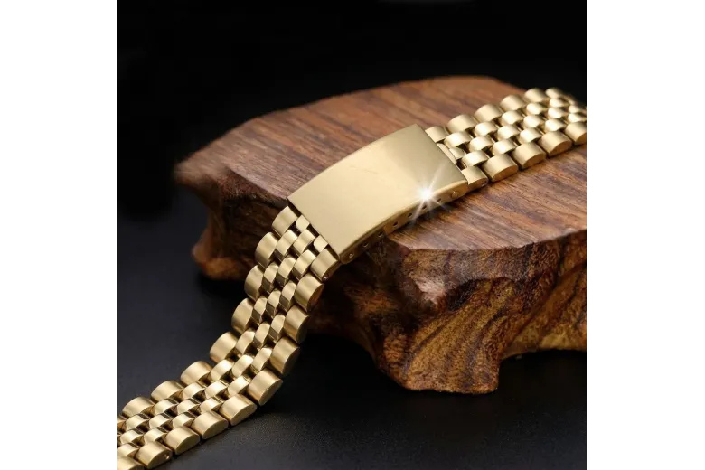 Yellow rose gold watch bracelet ★ russiangold.com ★ Gold 585 333 Low price