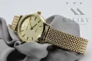 Zlaté pánske hodinky Geneve ★ Zlotychlopak.pl ★ Zlatá čistota 585 333 Nízka cena!