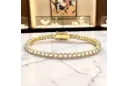Galben de 14k de aur de aur brățară de tenis TBC002Y