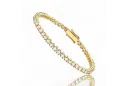 Galben de 14k de aur de aur brățară de tenis TBC002Y