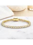 Galben 14k de aur laborator creat diamante brățară tenis de tenis tbld002y
