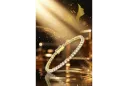 Yellow 14k gold lab created diamonds tennis bracelet tbld002y