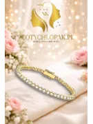 Galben 14k de aur laborator creat diamante brățară tenis de tenis tbld002y