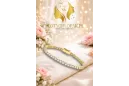 Yellow 14k gold zircons tennis bracelet tbc002y