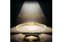 Yellow 14k gold zircons tennis bracelet tbc002y