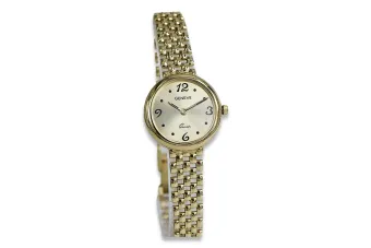 Gold Damenuhr ★ zlotychlop.pl ★ Gold Reinheit 585 333 Niedriger Preis!