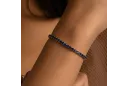 Yellow 14k gold sapphire stones tennis bracelet tbc002y