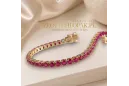 Pulsera de tenis de padrinas de oro de 14k amarillo 14k Pulsera TBC002Y