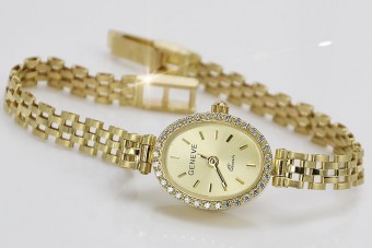 Zlaté dámske hodinky ★ złotychlopak.pl ★ Upratovanie Gold 585 333 Nízka cena!
