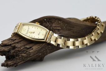 Krásne 14k 585 Zlaté dámske Watch Geneve LW119Y