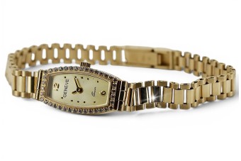 Jaune 14k 585 Gold Belle Dame Geneve Femmes "S Montre LW134Y