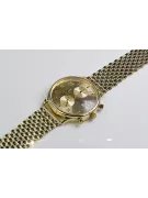 Жълт 14k златен мъжки часовник Geneve mw005y&mbw008y