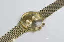 Reloj amarillo de oro de 14k para hombre Geneve mw005y&mbw008y