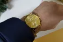 Reloj de hombre amarillo 14k 585 oro Geneve mw005y&mbw010y