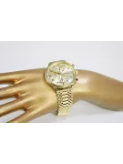 Жълт 14k 585 златен мъжки часовник Geneve mw005y&mbw010y