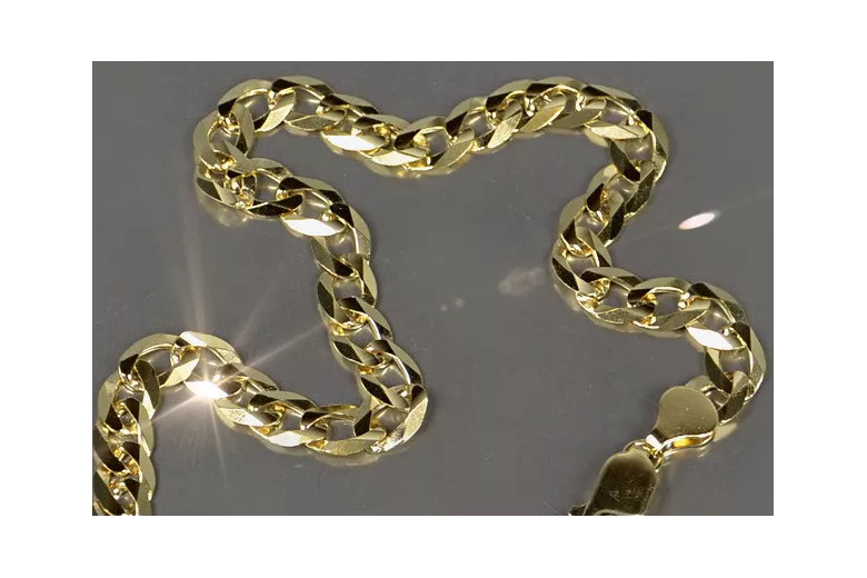 Žltý reťazec 14k zlato ★ https://zlotychlopak.pl/sk/ ★ GOLD 585 333 lacné